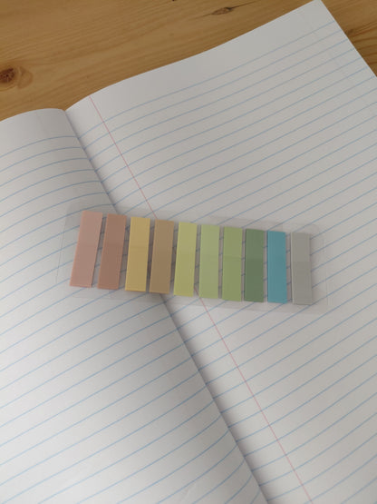 Pastel Kleefboekmerkies – Stel van 10 Kleure vir Notas & Studie