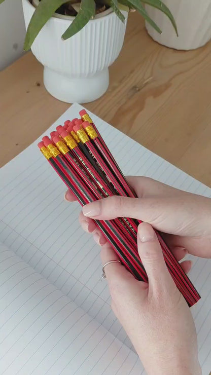 HB Potlode met Uitveër - Pakket van 10 vir Klaskamer